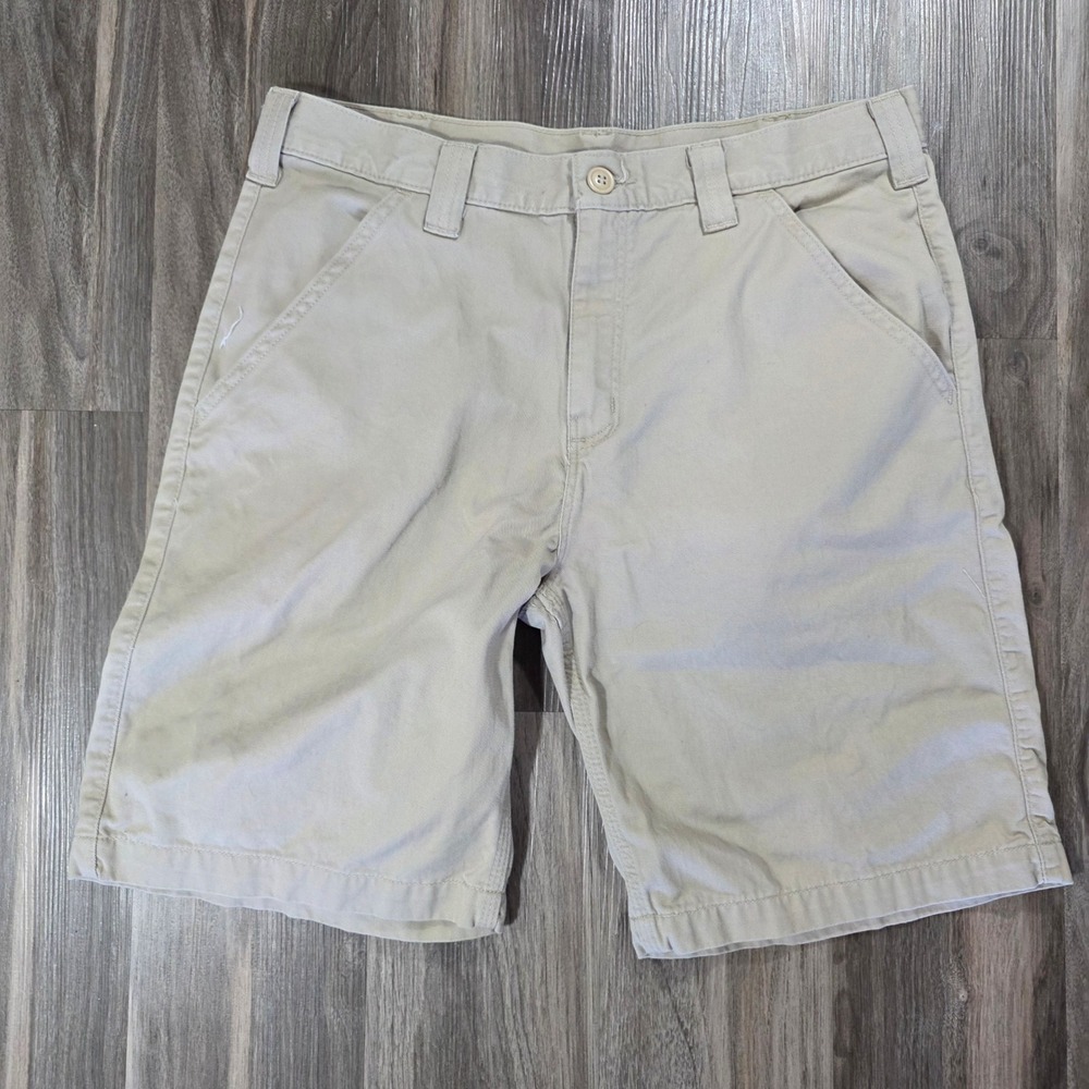 Carhartt B359 STN Mens Canvas Work Shorts‎ Stone Tan Khaki Size 34